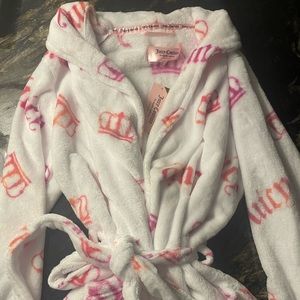 💖Pink & white Juicy Couture Robe- s/m